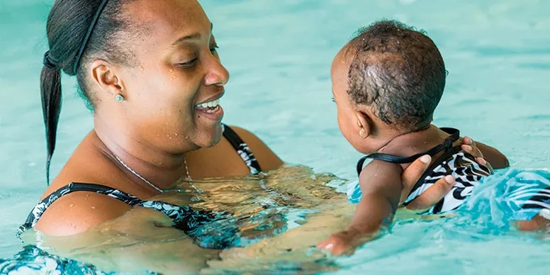 Baby & Me Infant Swim Lesson at The Swim Center in McDonough